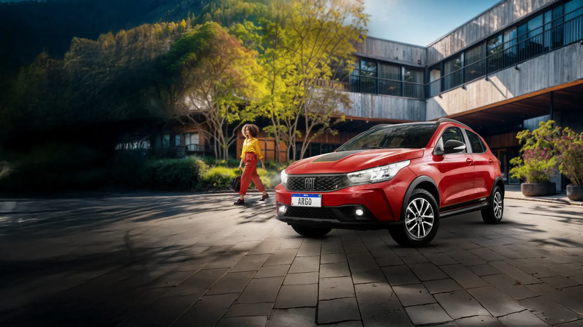 Fiat Argo em três quartos dianteiro
